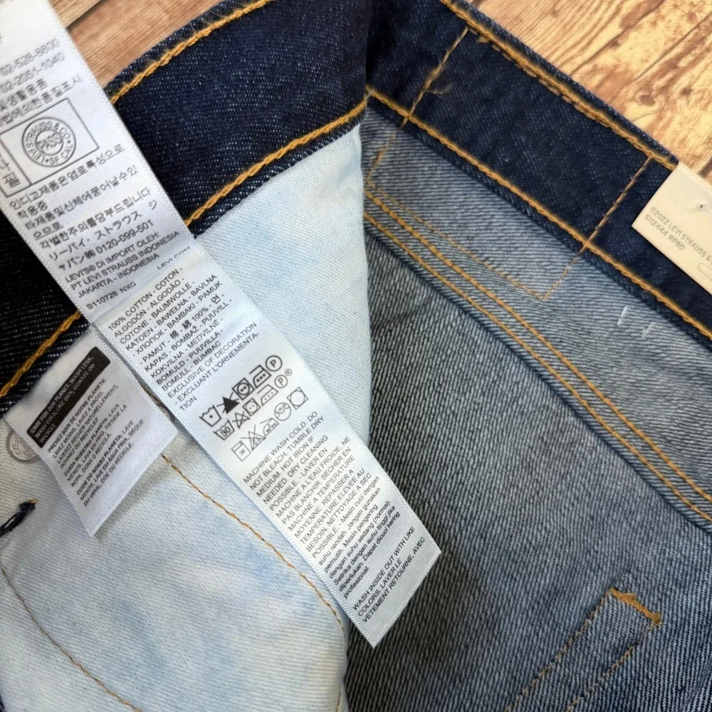 Levis 505 Regular Fit Jeans Mens 36x34
